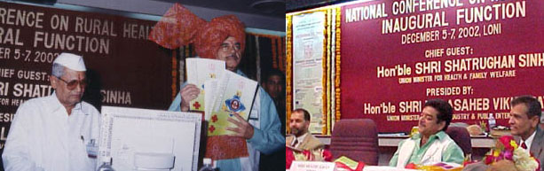 Hon.Shatrughan Sinha, Minister of Health ,  Govt of India  releasing Soveniour 